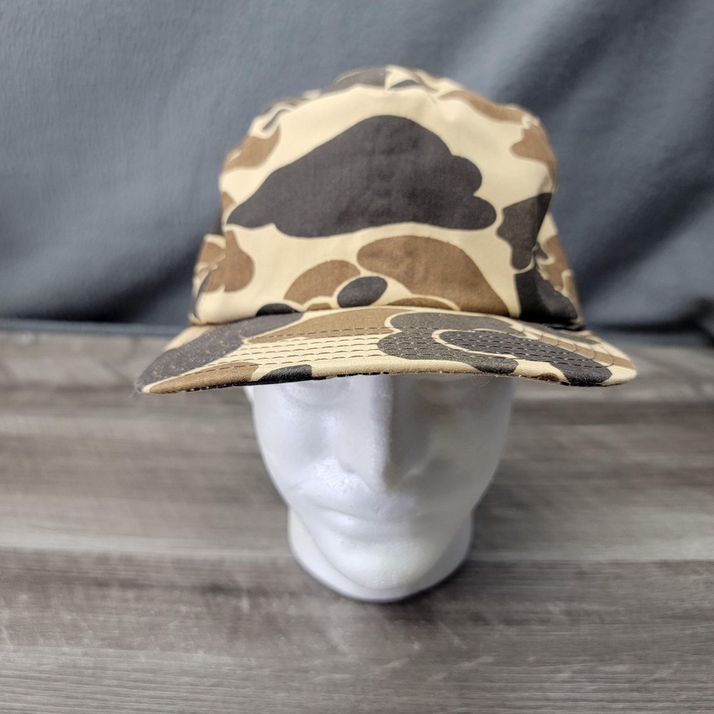 GORE-TEX Hat Cap 5 Panel Snap Back Mens One Size Brown Camouflage Hunting